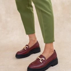 Κουπόνι 🥰 Loafers Chunky με διακοσμητικό Estil - Μπορντό 🛒