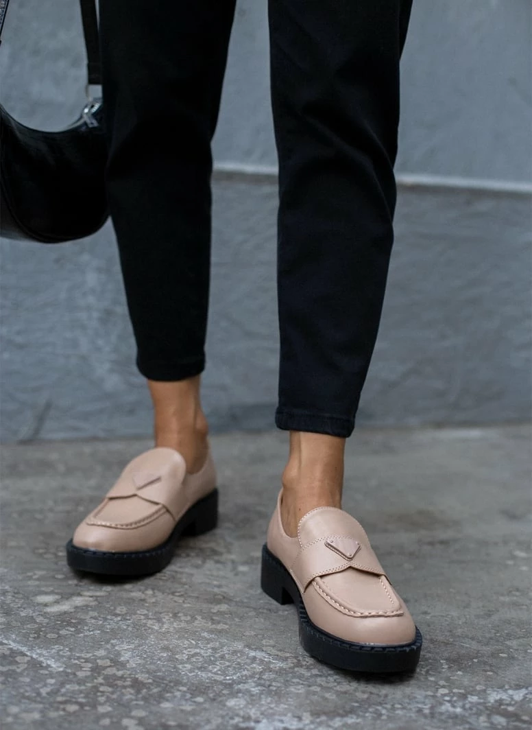 Το φθηνότερο ⌛ The Fashion Project Loafers Chunky με εξωτερική ραφή - Μπεζ 👍 9 Το φθηνότερο ⌛ The Fashion Project Loafers Chunky με εξωτερική ραφή - Μπεζ 👍 - Image 7