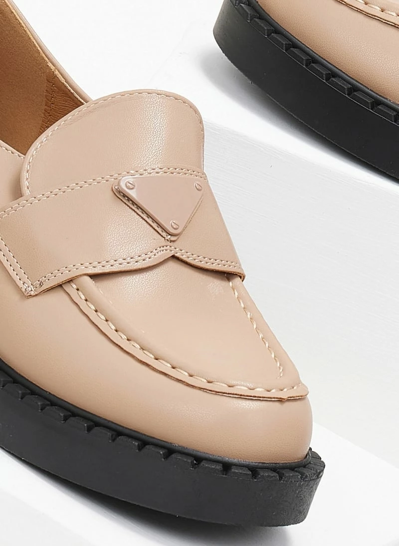 Το φθηνότερο ⌛ The Fashion Project Loafers Chunky με εξωτερική ραφή - Μπεζ 👍 7 Το φθηνότερο ⌛ The Fashion Project Loafers Chunky με εξωτερική ραφή - Μπεζ 👍 - Image 5