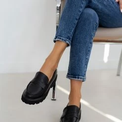 Προϋπολογισμός 🥰 The Fashion Project Loafers Chunky με εξωτερική ραφή - Μαύρο ✨ -Sneakers Κατάστημα loafers chunky me ekswteriki rafi 109390 6xy8