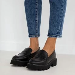 Προϋπολογισμός 🥰 The Fashion Project Loafers Chunky με εξωτερική ραφή - Μαύρο ✨ -Sneakers Κατάστημα loafers chunky me ekswteriki rafi 109390 m8kg