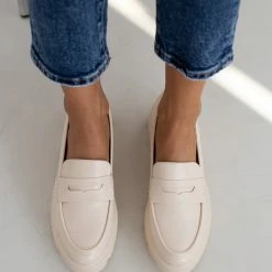 Πολύ καλή προσφορά 👏 The Fashion Project Loafers Chunky με εξωτερική ραφή - Μπεζ 👍