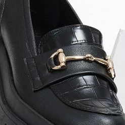 Προώθηση 🛒 Loafers Chunky με Pattern Estil - Μαύρο ✨ -Sneakers Κατάστημα loafers chunky me pattern estil 109300 zpga