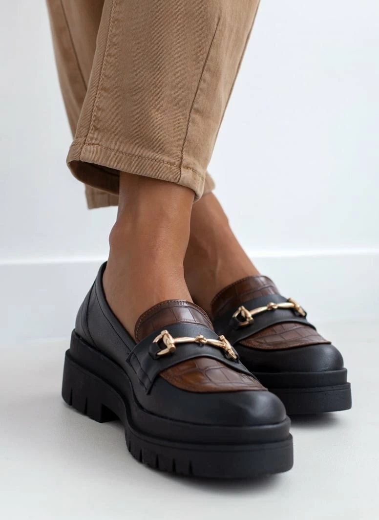 Κουπόνι 🧨 Loafers Chunky με Pattern Estil - Καφέ 🛒 7 Κουπόνι 🧨 Loafers Chunky με Pattern Estil - Καφέ 🛒 - Image 5