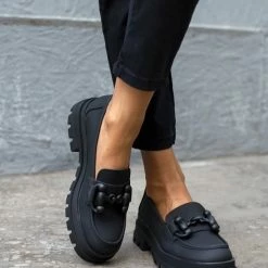 Καλύτερες κριτικές για ❤️ The Fashion Project Loafers Chunky σε ματ χρώματα - Μαύρο 💯 -Sneakers Κατάστημα loafers chunky se mat xrwmata 108741 cwxf