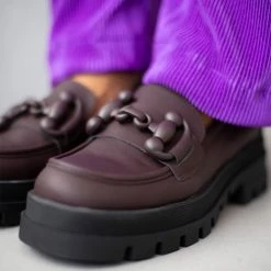 Εξοδος 😀 The Fashion Project Loafers Chunky σε ματ χρώματα - Μπορντό 🤩 -Sneakers Κατάστημα loafers chunky se mat xrwmata 108742 gph6