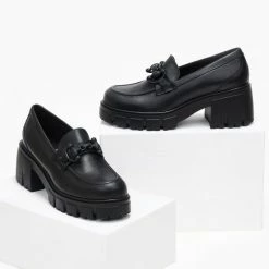 Προϋπολογισμός 🛒 Loafers δερμάτινα με τακούνι Tfp - Μαύρο 🔔 8 Προϋπολογισμός 🛒 Loafers δερμάτινα με τακούνι Tfp - Μαύρο 🔔 -Sneakers Κατάστημα loafers dermatina me takouni tfp 109298 05ef
