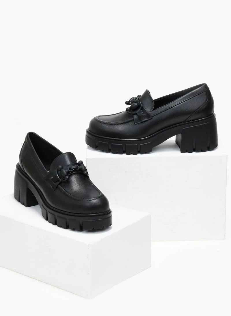 Προϋπολογισμός 🛒 Loafers δερμάτινα με τακούνι Tfp - Μαύρο 🔔 5 Προϋπολογισμός 🛒 Loafers δερμάτινα με τακούνι Tfp - Μαύρο 🔔 - Image 3