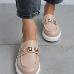 Καλύτερες κριτικές για 🛒 Loafers με διακοσμητικά τρουκς Estil - Nude 🧨 -Sneakers Κατάστημα loafers estil me diakosmitika trouks 102116 j3fu