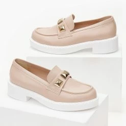 Καλύτερες κριτικές για 🛒 Loafers με διακοσμητικά τρουκς Estil - Nude 🧨 -Sneakers Κατάστημα loafers estil me diakosmitika trouks 102116 m6vr