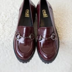 Συμφωνίες 🤩 Loafers φλωρεντίκ Estil - Μπορντό 🎉