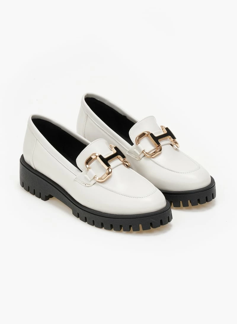 Νέος 😍 Loafers φλωρεντίκ με μέταλλο Estil - Μπεζ ⭐ 5 Νέος 😍 Loafers φλωρεντίκ με μέταλλο Estil - Μπεζ ⭐ - Image 3