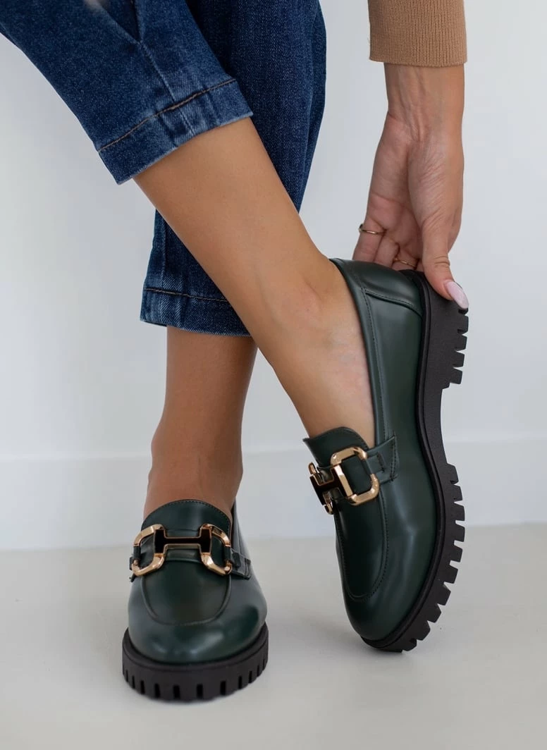 Το φθηνότερο ✨ Loafers φλωρεντίκ με μέταλλο Estil - Κυπαρισσί 🥰 6 Το φθηνότερο ✨ Loafers φλωρεντίκ με μέταλλο Estil - Κυπαρισσί 🥰 - Image 4