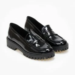 Πολύ καλή προσφορά 😉 Loafers λουστρίνι Estil - Μαύρο 🔔 -Sneakers Κατάστημα loafers loustrini estil 108494 gzro