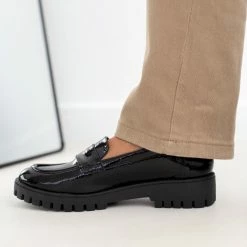 Πολύ καλή προσφορά 😉 Loafers λουστρίνι Estil - Μαύρο 🔔 -Sneakers Κατάστημα loafers loustrini estil 108494 kghe
