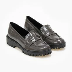 Flash Sale 🔔 Loafers λουστρίνι Estil - Γκρι 🥰 -Sneakers Κατάστημα loafers loustrini estil 108653 l0tn