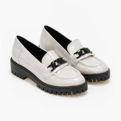 Ολοκαίνουργιο 👍 Loafers λουστρίνι με αλυσίδα Estil - Μπεζ 🎉 14 Ολοκαίνουργιο 👍 Loafers λουστρίνι με αλυσίδα Estil - Μπεζ 🎉 -Sneakers Κατάστημα loafers loustrini me alusida estil 108489 jrv2