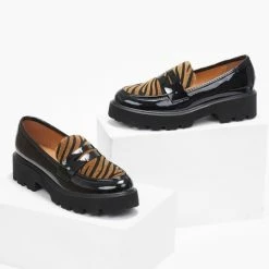 Καλύτερη πώληση 🧨 The Fashion Project Loafers λουστρίνι με Print - Μαύρο/Ταμπα ✨ 12 Καλύτερη πώληση 🧨 The Fashion Project Loafers λουστρίνι με Print - Μαύρο/Ταμπα ✨ -Sneakers Κατάστημα loafers loustrini me print 109388 imrx