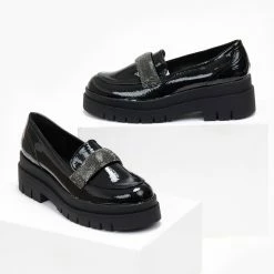 Καλύτερες κριτικές για 😀 Loafers λουστρίνι με Strass Estil - Μαύρο ✨ -Sneakers Κατάστημα loafers loustrini me strass estil 108764 1c0f