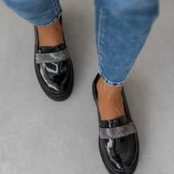 Καλύτερες κριτικές για 😀 Loafers λουστρίνι με Strass Estil - Μαύρο ✨ -Sneakers Κατάστημα loafers loustrini me strass estil 108764 2y2c