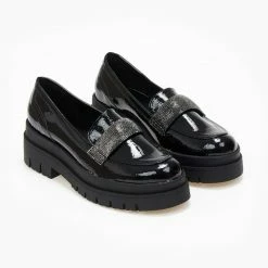 Καλύτερες κριτικές για 😀 Loafers λουστρίνι με Strass Estil - Μαύρο ✨ -Sneakers Κατάστημα loafers loustrini me strass estil 108764 g93k