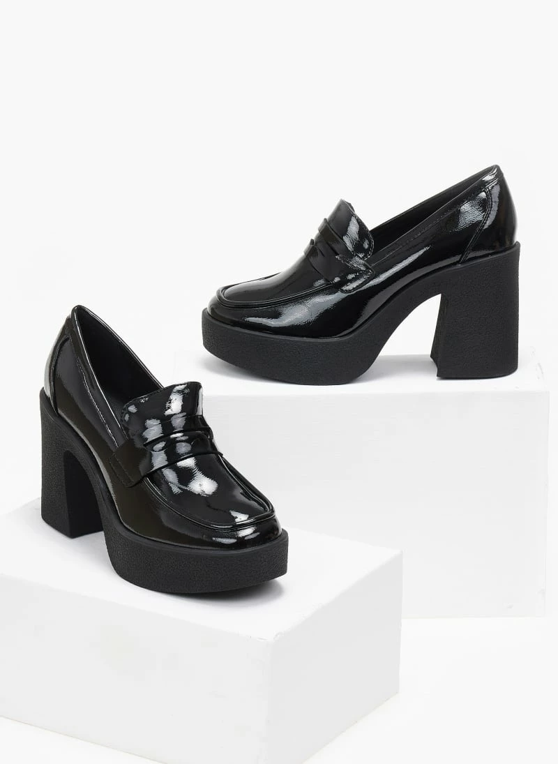 Το φθηνότερο 😍 The Fashion Project Loafers λουστρίνι με τακούνι - Μαύρο 👏 4 Το φθηνότερο 😍 The Fashion Project Loafers λουστρίνι με τακούνι - Μαύρο 👏 - Image 2