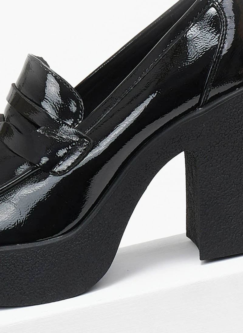 Το φθηνότερο 😍 The Fashion Project Loafers λουστρίνι με τακούνι - Μαύρο 👏 5 Το φθηνότερο 😍 The Fashion Project Loafers λουστρίνι με τακούνι - Μαύρο 👏 - Image 3