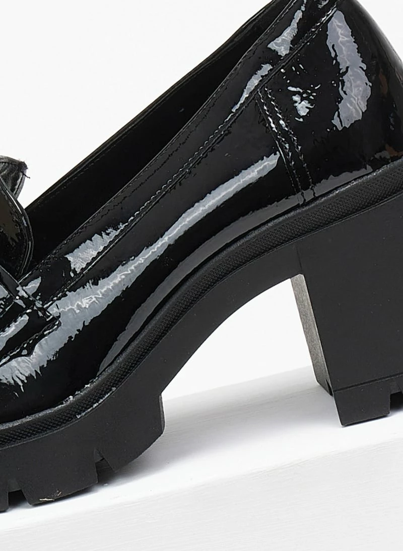 ΧΟΝΔΡΙΚΟ ΕΜΠΟΡΙΟ ❤️ Loafers λουστρίνι με τακούνι Estil - Μαύρο 😍 5 ΧΟΝΔΡΙΚΟ ΕΜΠΟΡΙΟ ❤️ Loafers λουστρίνι με τακούνι Estil - Μαύρο 😍 - Image 3