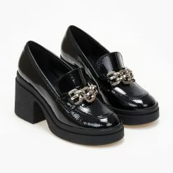 Καλύτερες κριτικές για 😍 Loafers λουστρίνι Tfp - Μαύρο 🎁 -Sneakers Κατάστημα loafers loustrini me takouni tfp 108126 j25r