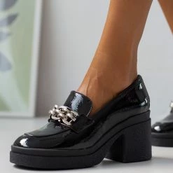 Καλύτερες κριτικές για 😍 Loafers λουστρίνι Tfp - Μαύρο 🎁 -Sneakers Κατάστημα loafers loustrini me takouni tfp 108126 kw79