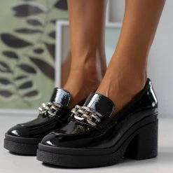 Sneakers Κατάστημα 18 Καλύτερες κριτικές για 😍 Loafers λουστρίνι Tfp - Μαύρο 🎁