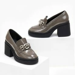 Αγορά 🎉 Loafers λουστρίνι Tfp - Γκρι 😍 -Sneakers Κατάστημα loafers loustrini me takouni tfp 108623 7dju