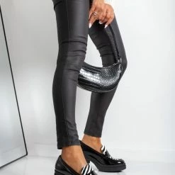 Εκπτωση 🧨 Loafers λουστρίνι με τακούνι Tfp - Μαύρο 😍 -Sneakers Κατάστημα loafers loustrini me takouni tfp 109295 n9kr