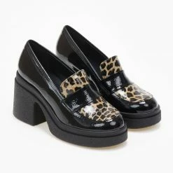 Η καλύτερη συμφωνία ⌛ Loafers λουστρίνι με τακούνι Tfp - Leopard 🔥 -Sneakers Κατάστημα loafers loustrini me takouni tfp 109362 ml02