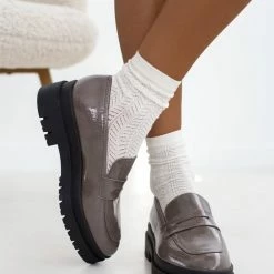 Αγορά 💯 Loafers λουστρίνι Tfp - Γκρι 😍 12 Αγορά 💯 Loafers λουστρίνι Tfp - Γκρι 😍 -Sneakers Κατάστημα loafers loustrini tfp 108261 bfrn