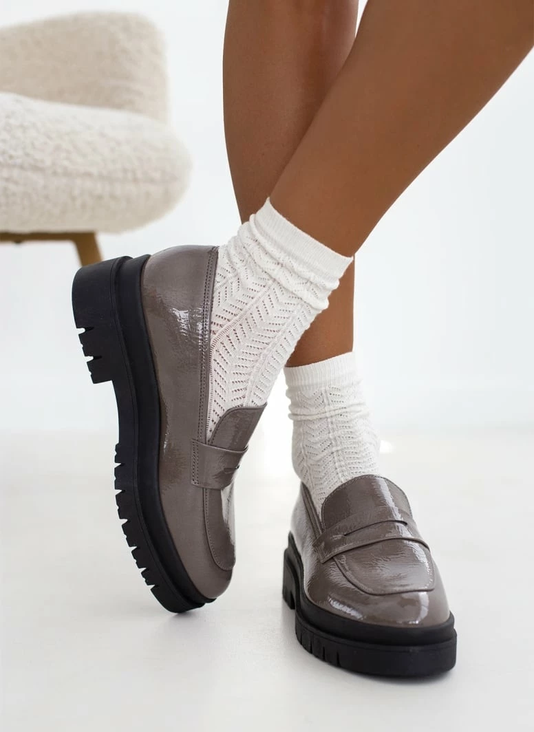 Αγορά 💯 Loafers λουστρίνι Tfp - Γκρι 😍 6 Αγορά 💯 Loafers λουστρίνι Tfp - Γκρι 😍 - Image 4