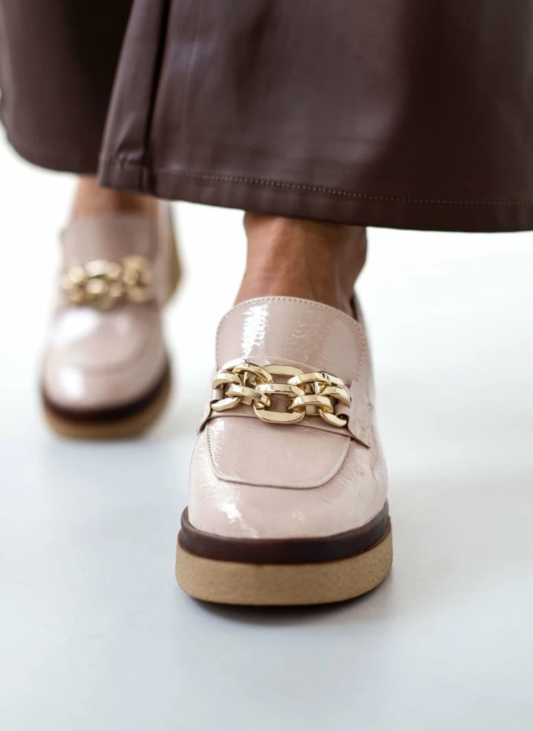 Ολοκαίνουργιο 🔔 Loafers λουστρίνι Tfp - Nude ⭐ 6 Ολοκαίνουργιο 🔔 Loafers λουστρίνι Tfp - Nude ⭐ - Image 4