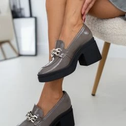 Αγορά 🎉 Loafers λουστρίνι Tfp - Γκρι 😍