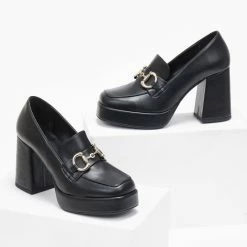 Ολοκαίνουργιο 🎉 Loafers με αγκράφα Tfp - Μαύρο 🥰 -Sneakers Κατάστημα loafers me agkrafa tfp 109455 twh7