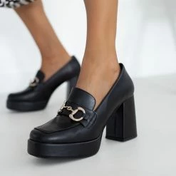 Ολοκαίνουργιο 🎉 Loafers με αγκράφα Tfp - Μαύρο 🥰 -Sneakers Κατάστημα loafers me agkrafa tfp 109455 xelh