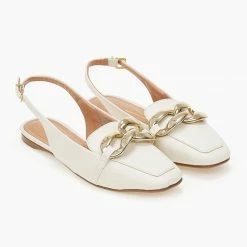 Προώθηση 😍 Loafers με ανοιχτή φτέρνα VIZZANO 1369.106 - Λευκό 🧨 -Sneakers Κατάστημα loafers me anoixti fterna vizzano 1369106 102967 zabu