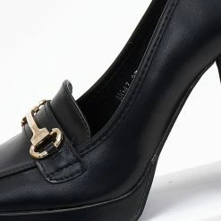 Κουπόνι ⭐ The Fashion Project Loafers με μεταλλικό διακοσμητικό - Μαύρο 👍 -Sneakers Κατάστημα loafers me metalliko diakosmitiko 108238 pp56