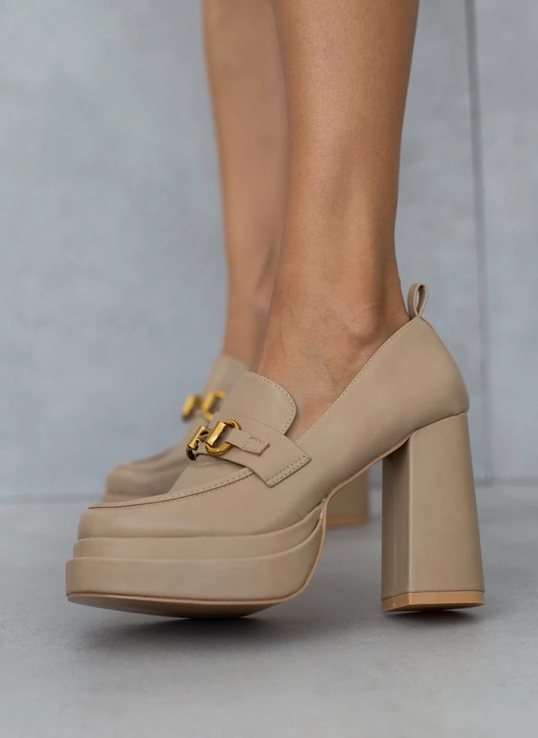 Εκπτωση 🥰 The Fashion Project Loafers με ψηλή σόλα - Τάουπε 💯 10 Εκπτωση 🥰 The Fashion Project Loafers με ψηλή σόλα - Τάουπε 💯 - Image 8