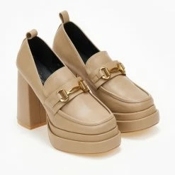 Εκπτωση 🥰 The Fashion Project Loafers με ψηλή σόλα - Τάουπε 💯 12 Εκπτωση 🥰 The Fashion Project Loafers με ψηλή σόλα - Τάουπε 💯 -Sneakers Κατάστημα loafers me psili sola 108250 tmvr