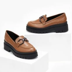 Φτηνός 👏 Loafers Chunky Estil - Ταμπά 🧨 -Sneakers Κατάστημα loafers me psili sola estil 108656 fr20