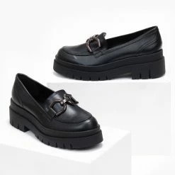 Φτηνός 🔔 Loafers Chunky Estil - Μαύρο ✨ -Sneakers Κατάστημα loafers me psili sola estil 108756 0283