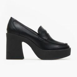 Τοπ 10 👏 The Fashion Project Loafers με τακούνι - Μαύρο ✨ -Sneakers Κατάστημα loafers me takouni 109088 fvzw