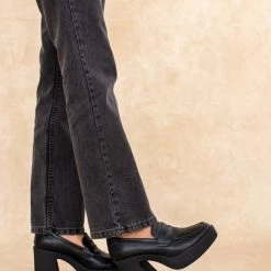 Τοπ 10 👏 The Fashion Project Loafers με τακούνι - Μαύρο ✨ -Sneakers Κατάστημα loafers me takouni 109088 oj4k