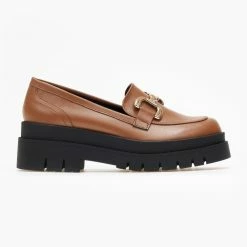Προϋπολογισμός 🌟 Loafers Chunky με διακοσμητικό Estil - Ταμπά 🛒 -Sneakers Κατάστημα loafers me xruso diakosmitiko estil 108659 860n