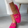Νέος 🔔 The Fashion Project Loafers Suede με μεταλλικό διακοσμητικό - Φούξια 👏 -Sneakers Κατάστημα loafers suede me metalliko diakosmitiko 105531 o57g